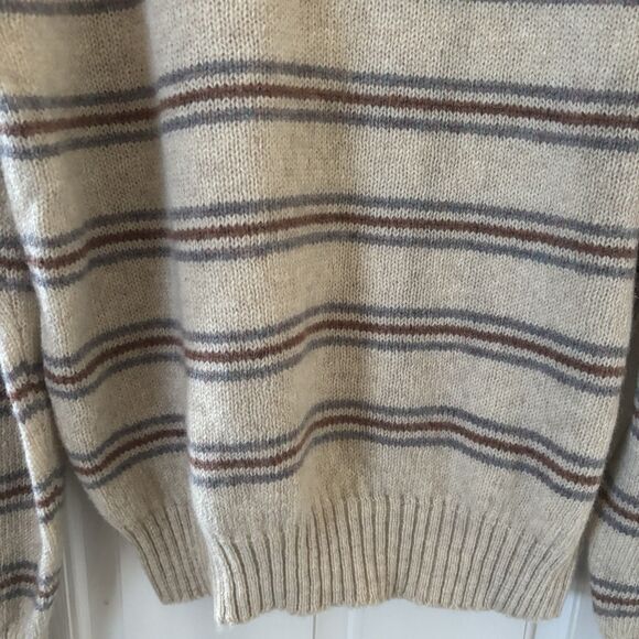 Vintage Centura Mens Grandpa Sweater Shetland Wool Size Large Knit Pullover 90s - Picture 4 of 13